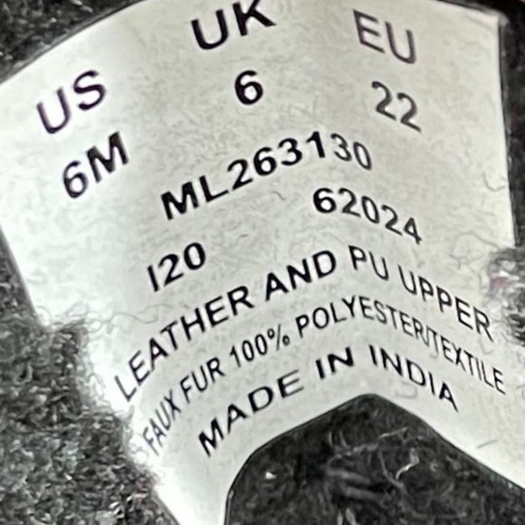 Merrell Snow Crush 2.0 Waterproof Boots Youth Toddler Kids Size 6 Black Shoes - Picture 10 of 10